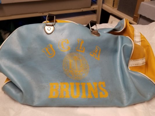Rafer Johnson's UCLA athletic bag