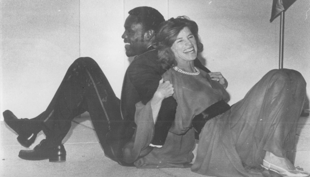 Rafer Johnson with Eunice Kennedy Shriver