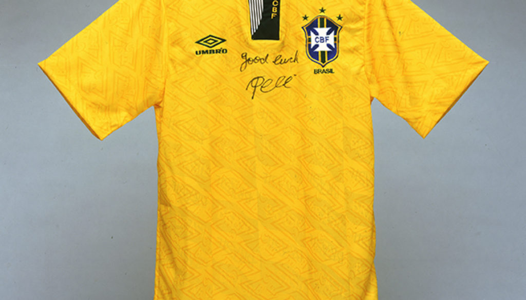 Sportees Personalised Unisex Kids Brazil Football Kit - Yellow